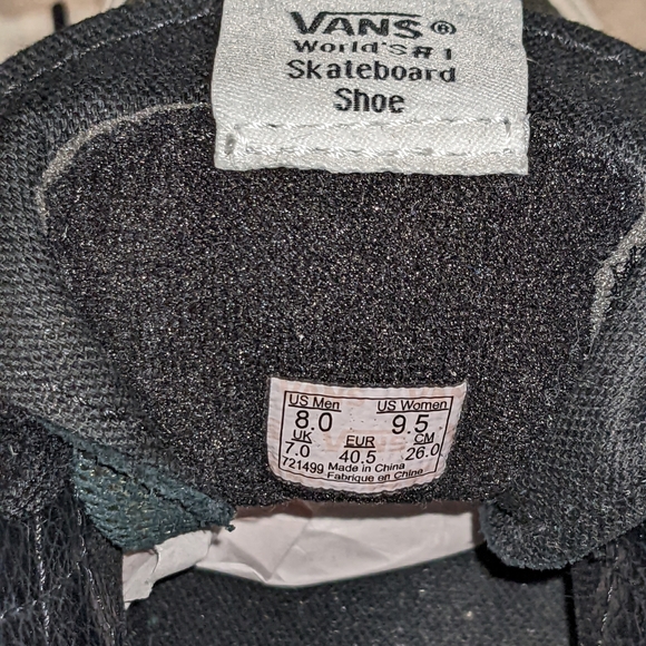 Metallic Silver Sk8 Hi Old-school Vans - Picture 7 of 8